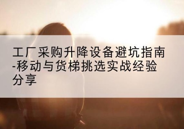 新泰移动式升降机怎么选-工厂采购升降设备避坑指南-移动与货梯挑选实战经验分享